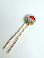 Dainty Hand Embroidered Hair Pin
