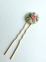 Dainty Hand Embroidered Hair Pin