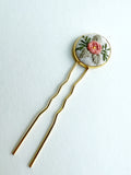 Dainty Hand Embroidered Hair Pin