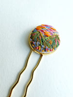 Dainty Hand Embroidered Hair Pin