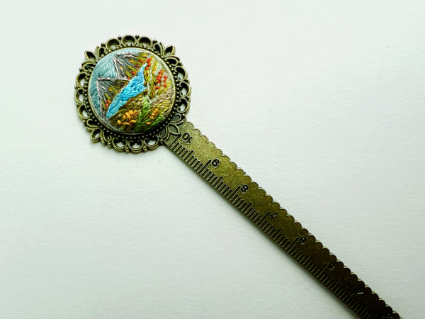 Vintage Style Embroidered Bookmark