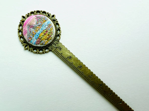 Vintage Style Embroidered Bookmark