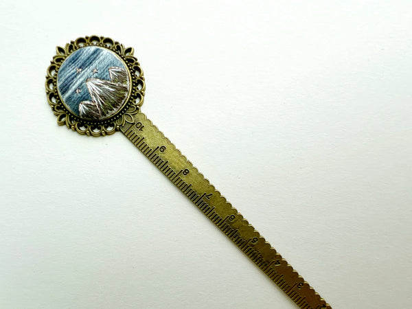 Vintage Style Embroidered Bookmark