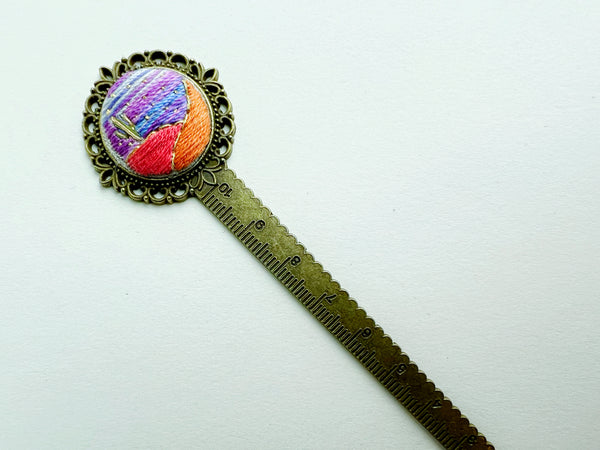 Vintage Style Embroidered Bookmark