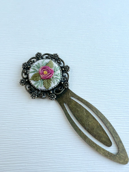 Vintage Style Embroidered Bookmark