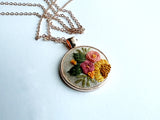 Hand Embroidered Pendant