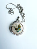 Hand Embroidered Locket Pendant