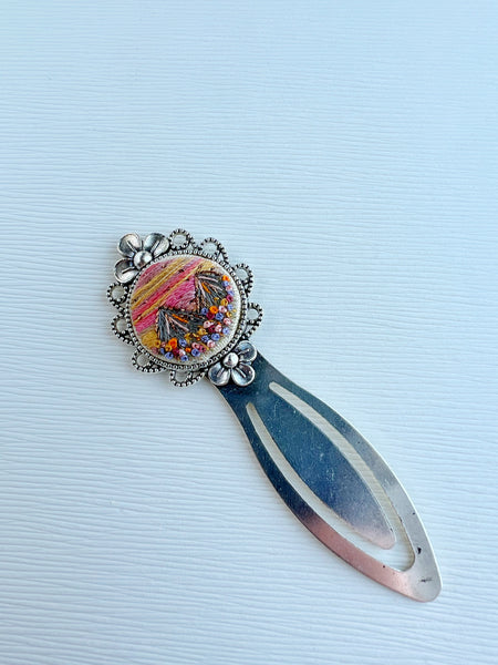 Vintage Style Embroidered Bookmark
