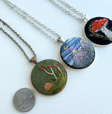 Large Hand Embroidered Pendant