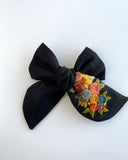 Hand Embroidered Bow - Chunky - Floral Bunch