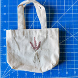 Hand Embroidered Mini Tote