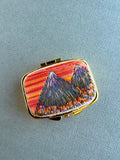Hand Embroidered Pillbox