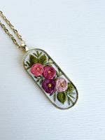 Hand Embroidered Pendant