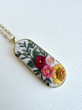 Hand Embroidered Pendant