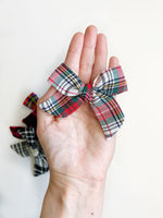 White Holiday Plaid