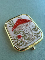 Hand Embroidered Pocket Mirror