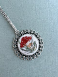 Hand Embroidered Pendant