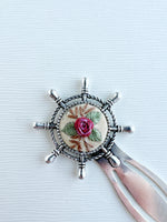 Vintage Style Embroidered Bookmark
