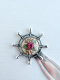 Vintage Style Embroidered Bookmark