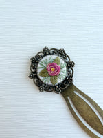Vintage Style Embroidered Bookmark