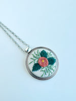 Hand Embroidered Pendant
