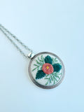 Hand Embroidered Pendant