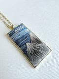 Large Hand Embroidered Pendant