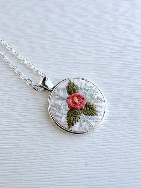 Hand Embroidered Pendant