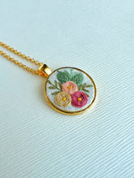 Hand Embroidered Pendant