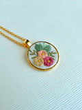 Hand Embroidered Pendant