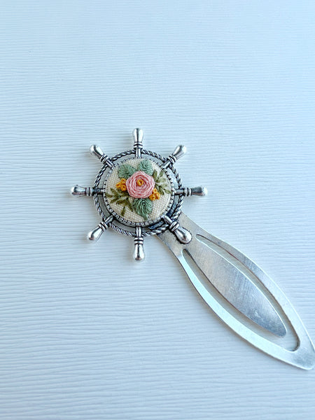 Vintage Style Embroidered Bookmark