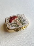 Hand Embroidered Pillbox