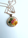 Hand Embroidered Pendant