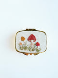 Hand Embroidered Pillbox