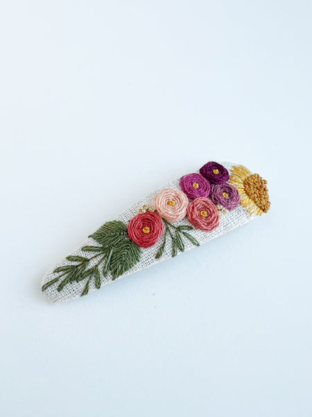 Floral Bunch Mama Snap Clip