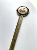 Vintage Style Embroidered Bookmark