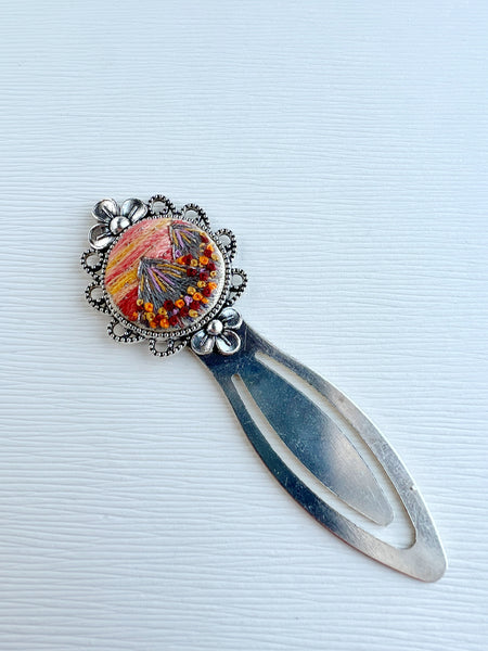 Vintage Style Embroidered Bookmark