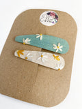 Hand Embroidered Mama & Daughter Clip