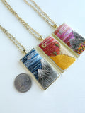 Large Hand Embroidered Pendant