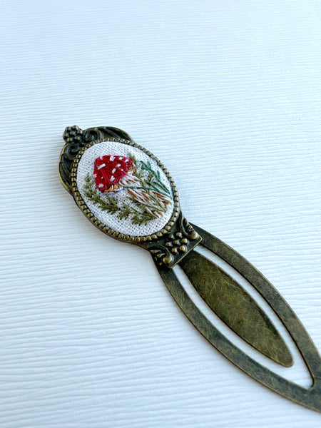 Vintage Style Embroidered Bookmark