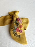 Hand Embroidered Bow - Chunky - Floral Bunch