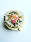 Tiny Hand Embroidered Pillbox