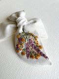 Hand Embroidered Bow - Chunky - Floral Bunch