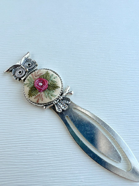 Vintage Style Embroidered Bookmark