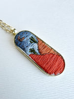 Hand Embroidered Pendant