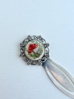 Vintage Style Embroidered Bookmark