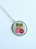 Hand Embroidered Pendant
