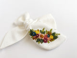 Hand Embroidered Bow - Chunky - Floral Bunch