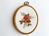 Hand Embroidered 5inch Hoop - Bright Floral Bunch