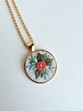 Hand Embroidered Pendant